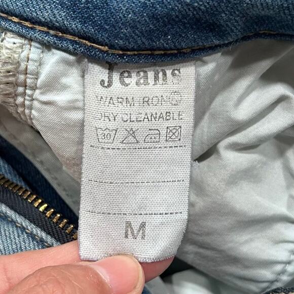 SG Studio Light Wash Wide Straight Leg Dad Jeans Size M - Picture 7 of 11